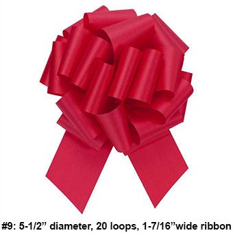 Hot Red Bow 5-Pack - Party Supplies - Image 1