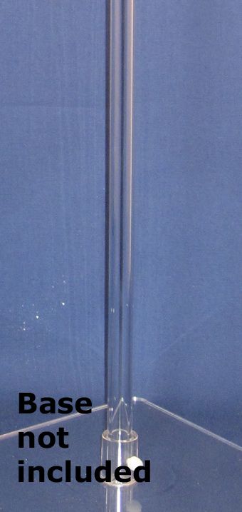 Clear Plexi Pole 3ft Tall - Party Supplies - Image 1