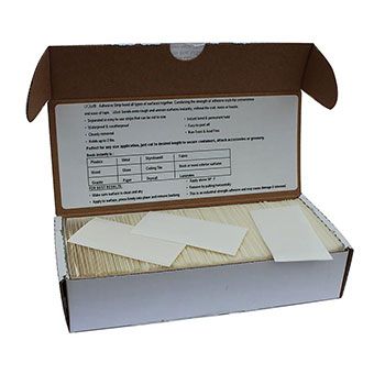 UGLU Permanent Adhesive Strips 1" x 3" - 250 Count - Image 1