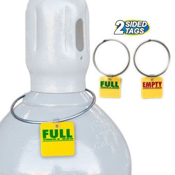 Cylinder Tank Tags - 3-Pack Full/Empty - Image 1